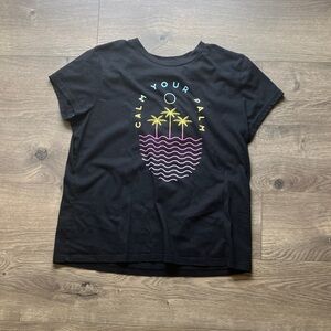 Black Graphic Kids T-Shirt